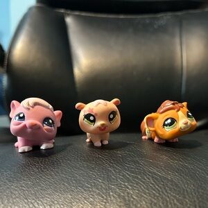 Littlest Pet Shop Guinea Pigs and Hamster 1773 1341 1801